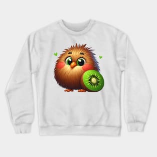 Cute Funny Kiwi Crewneck Sweatshirt